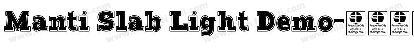 Manti Slab Light Demo字体转换